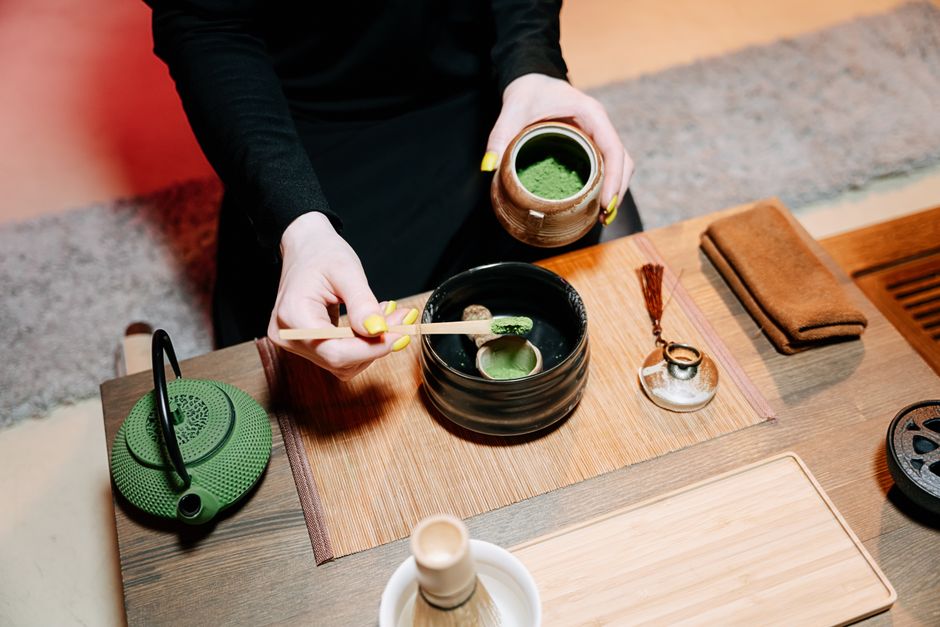Japonski čajni obred, matcha