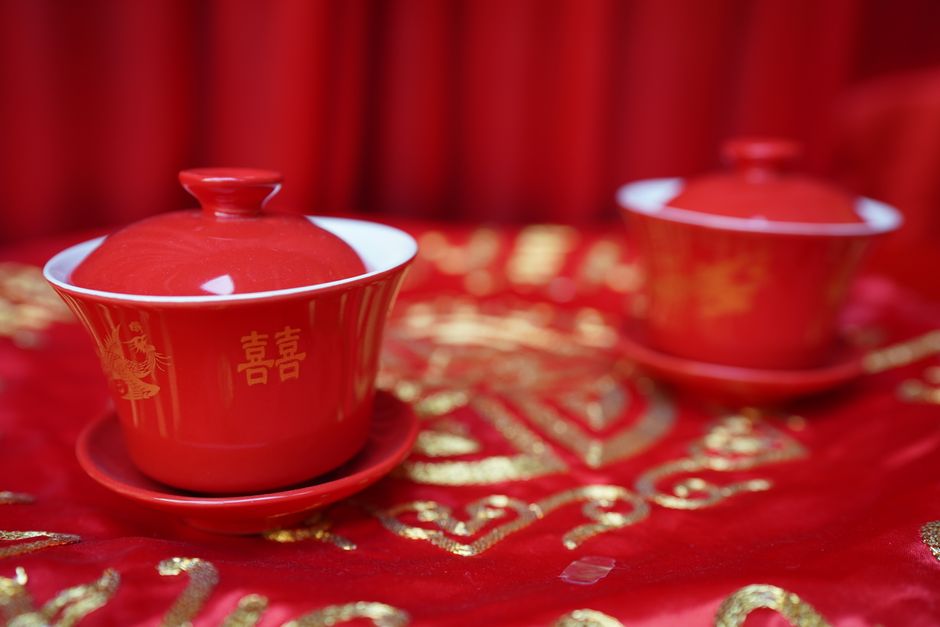 Gaiwan in majhne skodelice